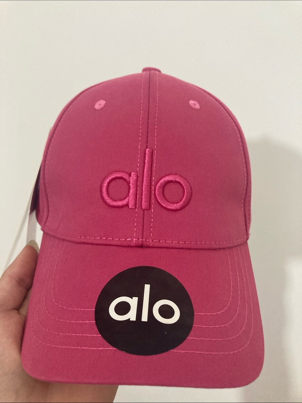 ALO Yoga Kids Hot Pink Logo Cap